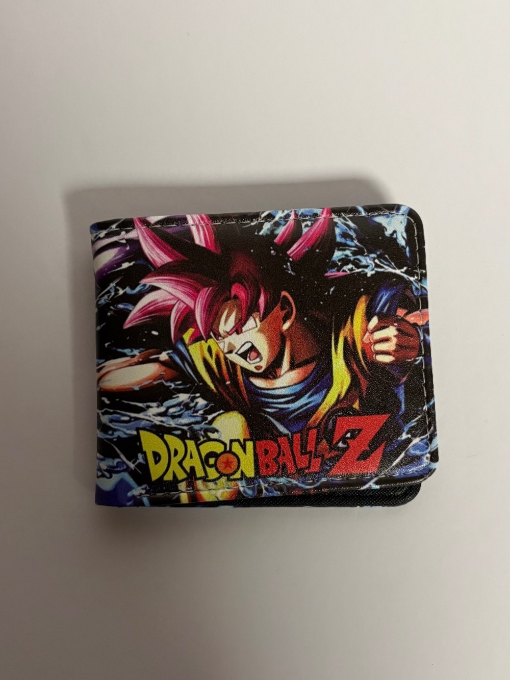 Dragonball Z Goku Beerus Fight Faux Leather Wallet Anime 90s Money Holder
